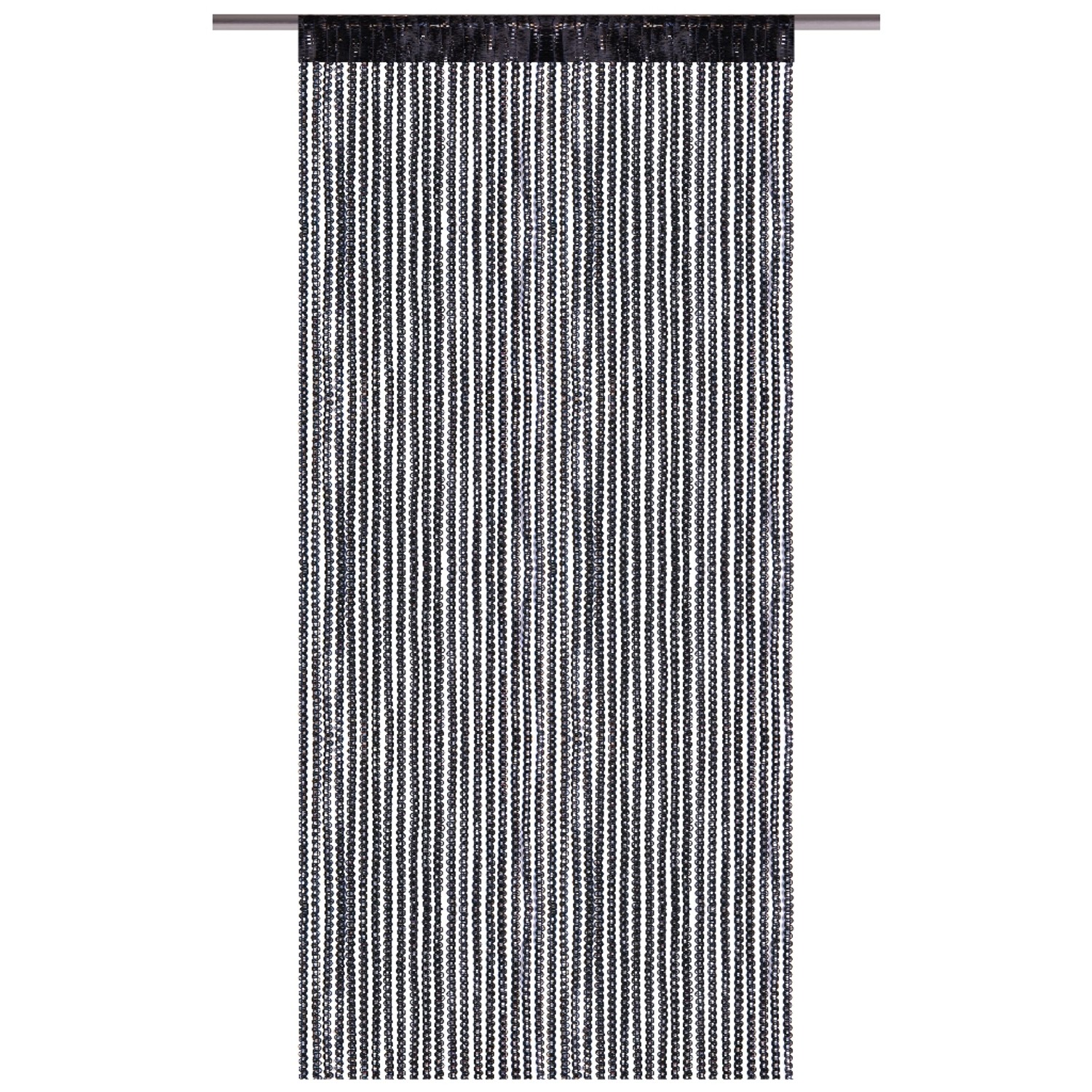 Bestlivings Fadenvorhand Fadengardine Vorhang Gardine Schwarz 300 cm x 250 günstig online kaufen