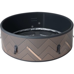 MSpa Frame Whirlpool Mono AirJet mit Hydromassage, aufblasbar, mit Muster.