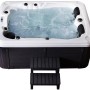 Home Deluxe Outdoor Whirlpool Beach Plus für 2 Personen mit Treppe und Abdeckung.