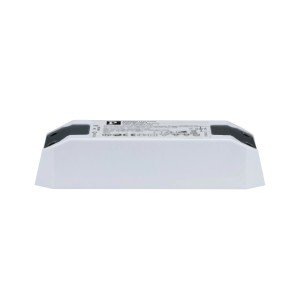 Weißer Paulmann Transformator für Einbaustrahler, geeignet für Halogen- und LED-Lampen.