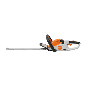Stihl Akku-Heckenschere HSA 30 in Orange-Grau mit langem Messer. Ideal zum Trimmen von Hecken. Ohne Akku/Ladegerät.