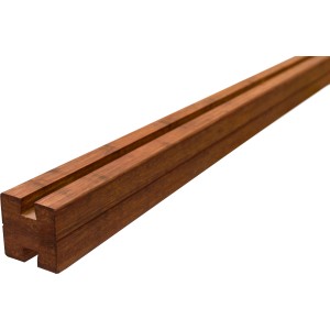 T & J Verbindungspfosten Elegant-Serie aus Bambus, 7x7x250 cm, für Zaunbau & Sichtschutz.