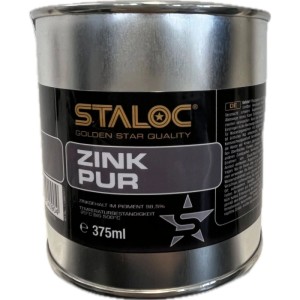 Staloc Zink-Pur Kaltverzinkung 375ml Dose, grau. Rostschutz Haftgrund für Metall, hitzebeständig.