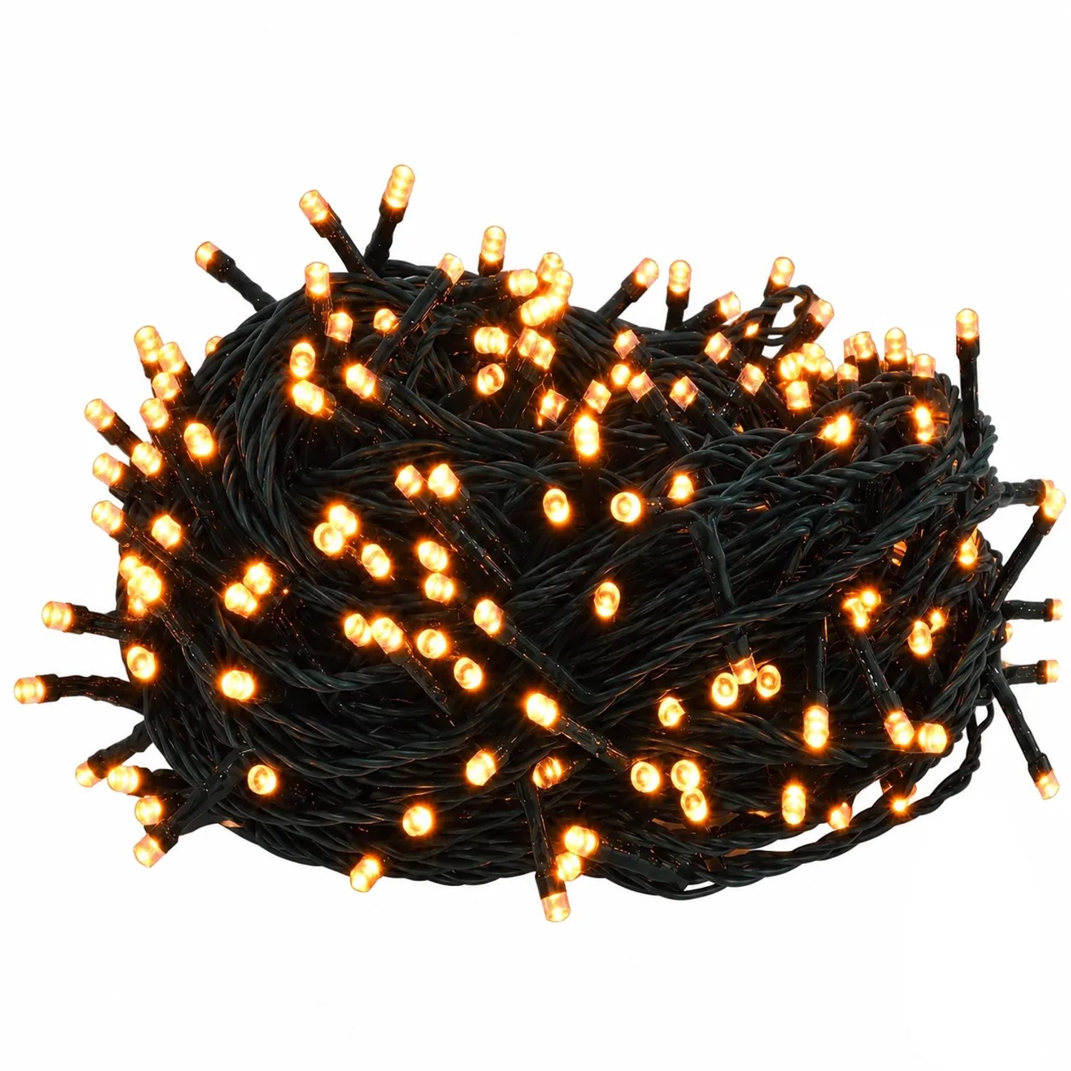 Salcar LED Lichterkette Weihnachtsdeko 8 Modi und Memory 10M 150LED Rot-Orange