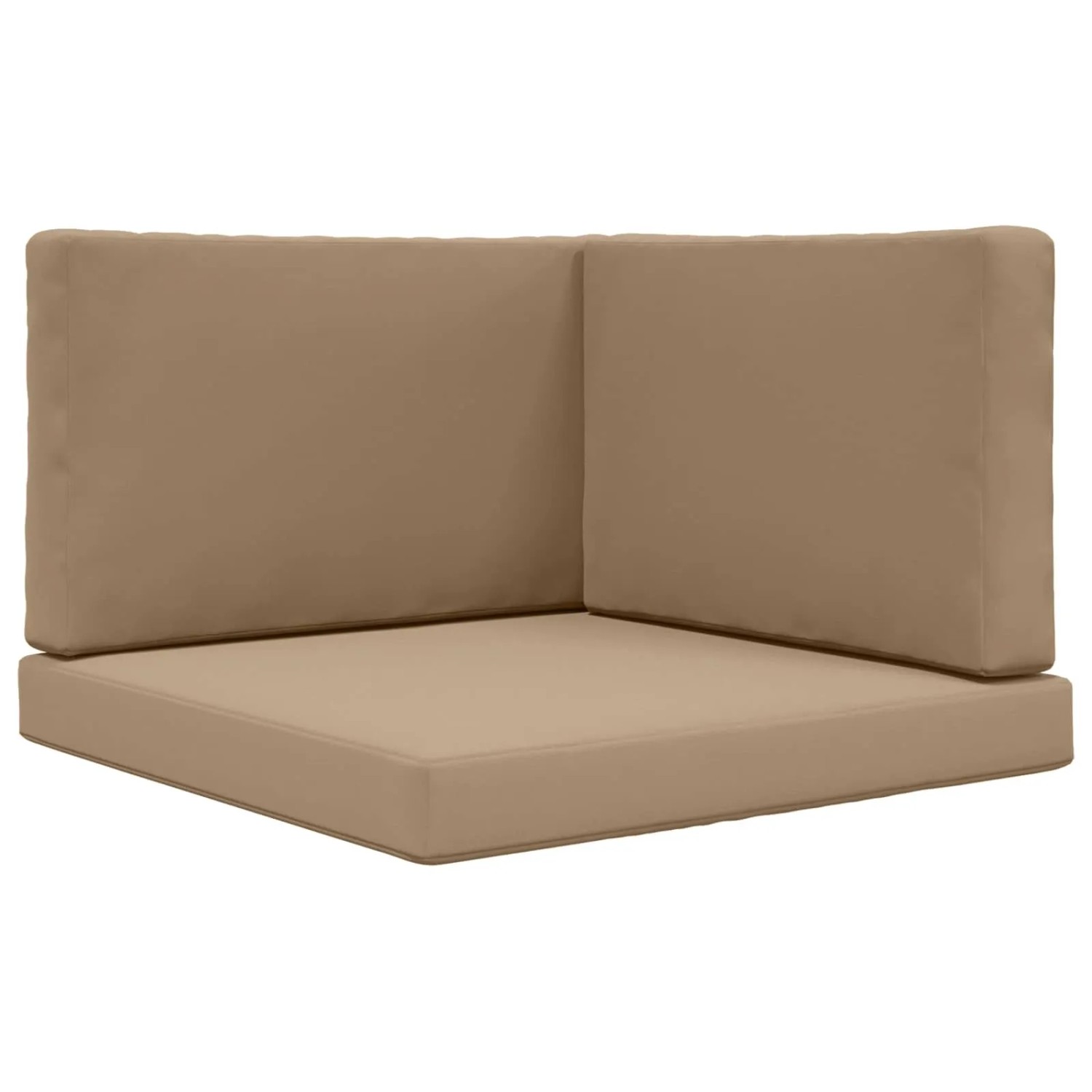 vidaXL Sofakissen für Draußen 3-Tlg Taupe Polyester 900871
