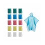 Relaxdays Regenponcho 15er Set PE Bunt Einweg 95 cm x 120 cm
