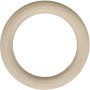 Glorex Holzring, 100 mm, naturbelassen, FSC®-zertifiziert, für Bastelarbeiten und Dekoration.