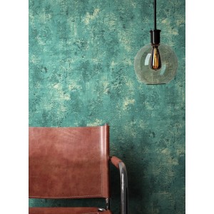 Newroom Vliestapete Kouri Petrol Putz Modern FSC®