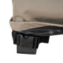 Detailaufnahme: Beige Siena Garden Schutzhülle für Loungesessel mit Klickverschluss.