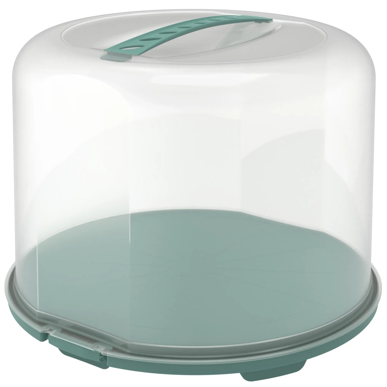 Rotho Tortenglocke Fresh XL 26 cm Transparent Mistletoe Green