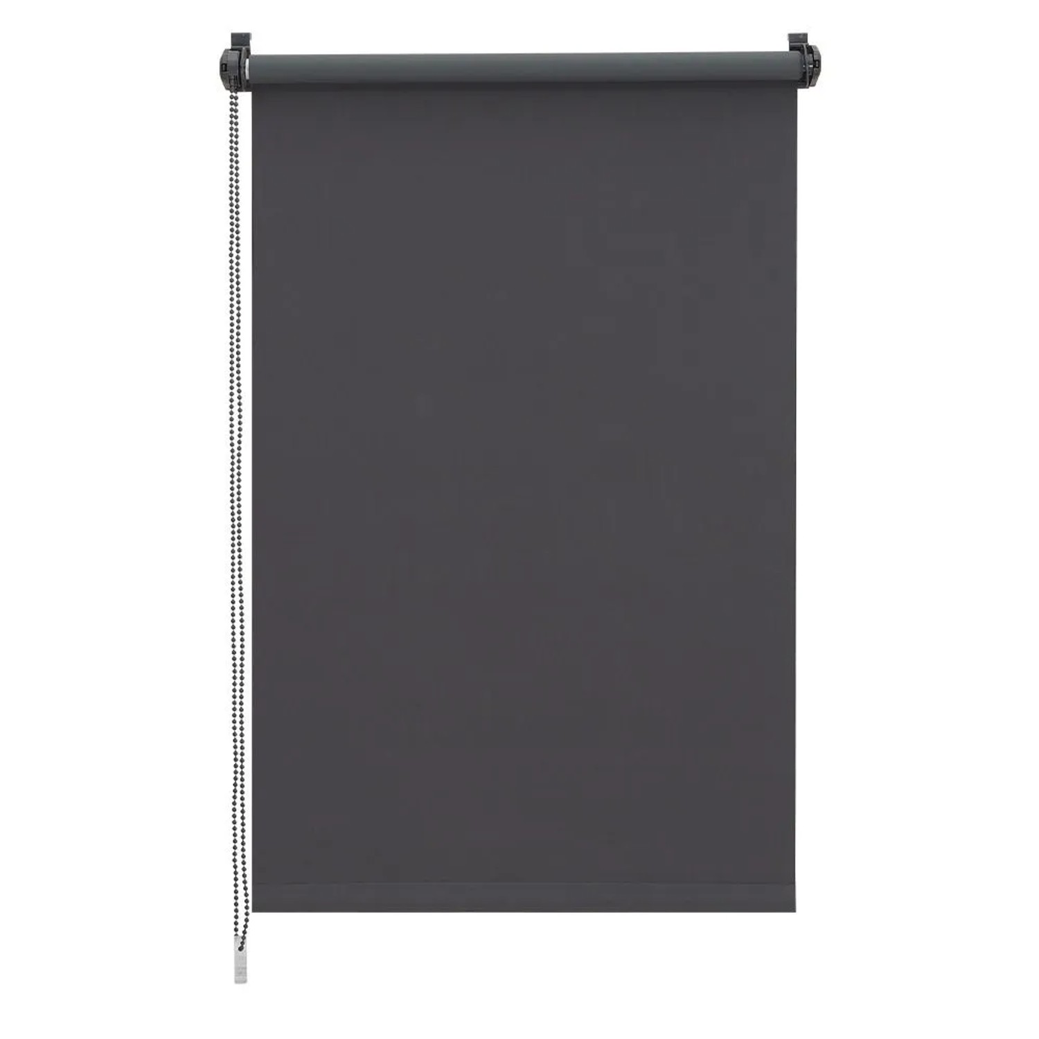 Sekey Seitenzugrollo Verdunkelung ohne Bohren Blickdicht Grau 85x130cm
