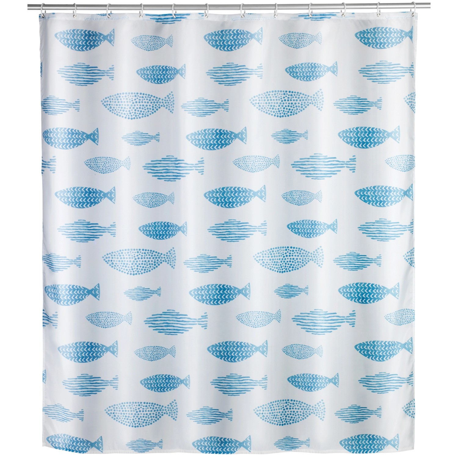 Wenko Anti-Schimmel Duschvorhang Aquamarin Polyester 180 cm x 200 cm