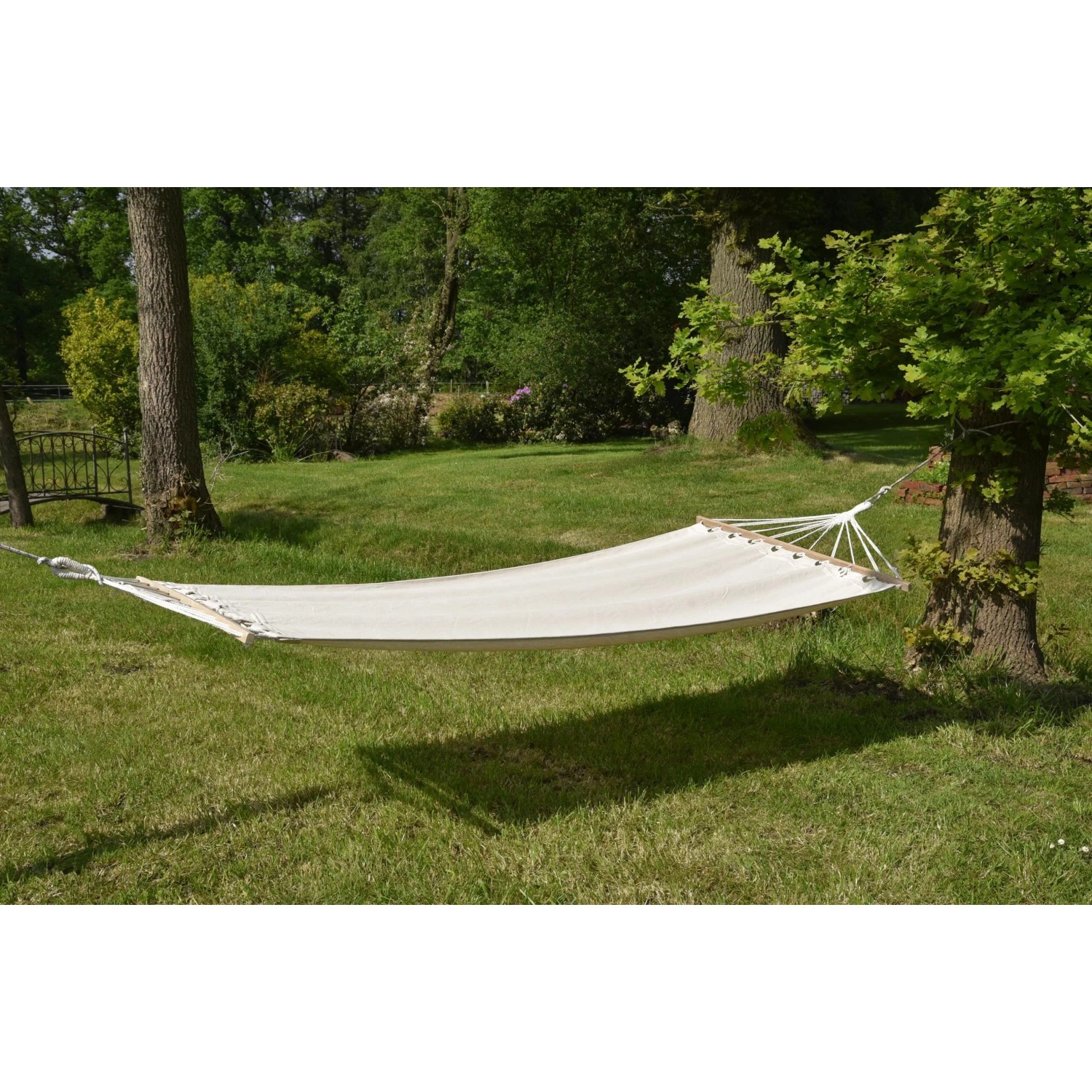 DELUKE Hängematte TRIER Beige Kastanie Relaxmatte Zum Hängen Baumfreundlich_2