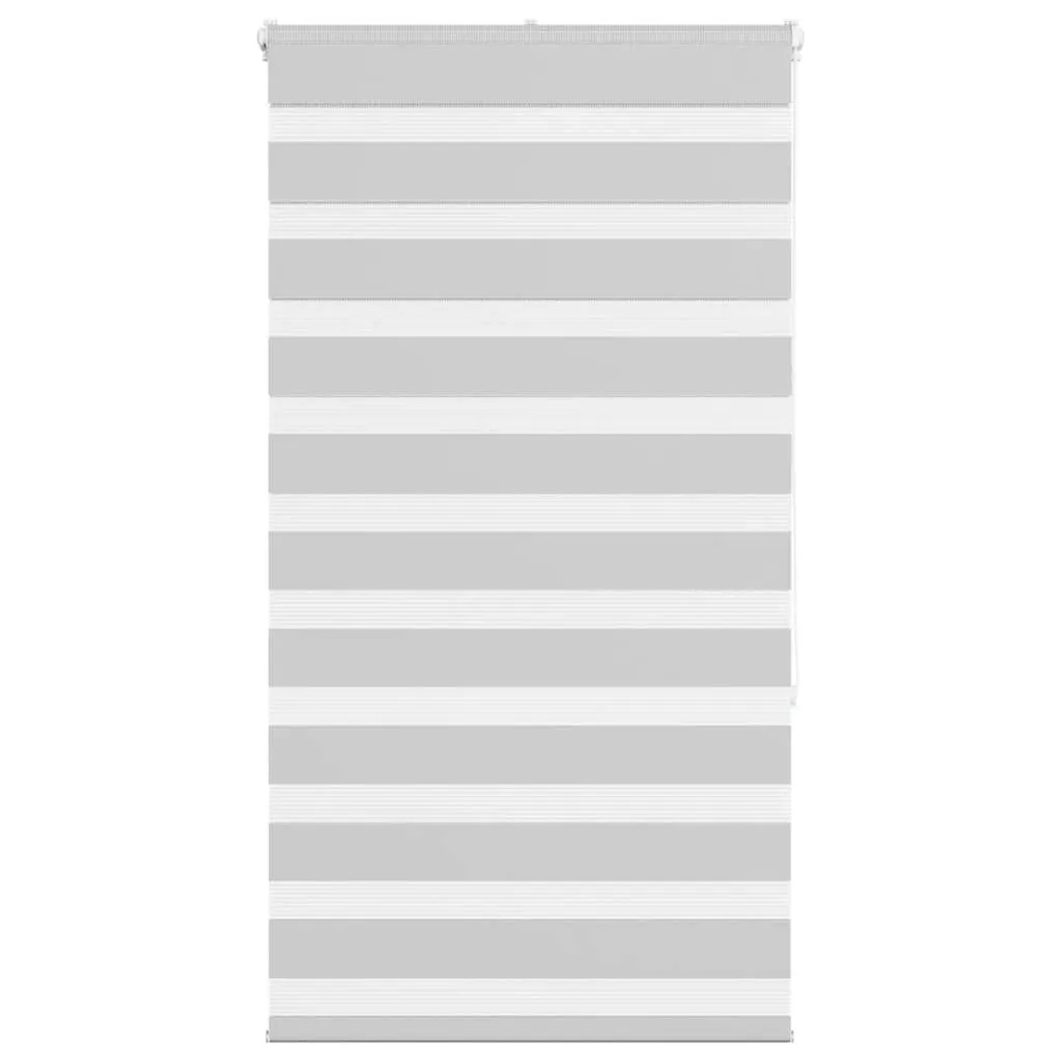 vidaXL Doppelrollo Hellgrau 90x150 cm Stoffbreite 85,9 cm Polyester 4014441 günstig online kaufen