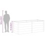 vidaXL Garten-Hochbeet 250 x 100 x 91 cm WPC Grau 49060_8