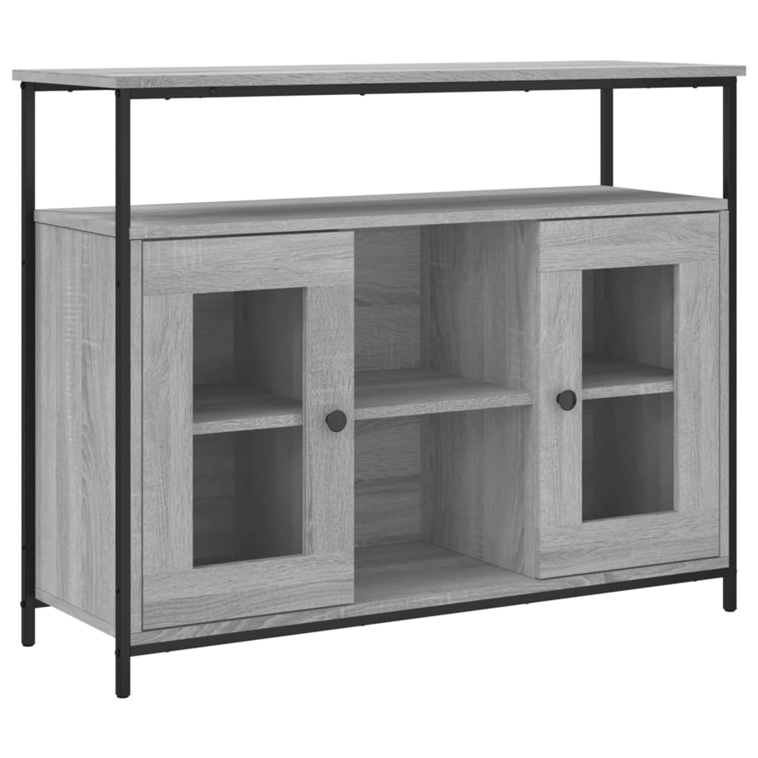 vidaXL Sideboard Grau Sonoma 100x35x80 cm Holzwerkstoff 835507 günstig online kaufen