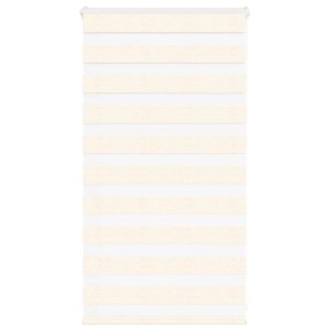 vidaXL Doppelrollo Marmorbeige 70x100 cm Stoffbreite 65,9 cm Polyester 4014619