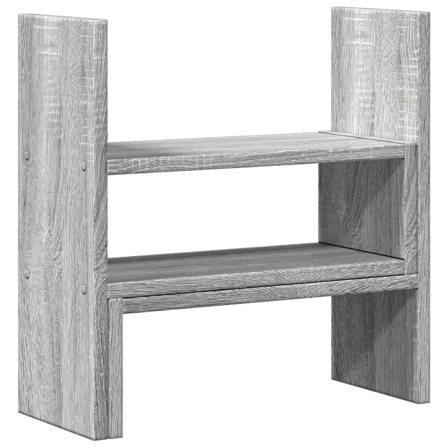 vidaXL Schreibtisch-Organizer Verstellbar Grau Sonoma 40x17x41 cm 854765
