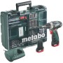 Metabo Akku-Bohrschrauber PowerMaxx BS Basic Set mit Koffer, Akkus und Ladegerät.