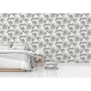 Tadessi Tapete Floral M1-No.1576 Vliestapete in Grau