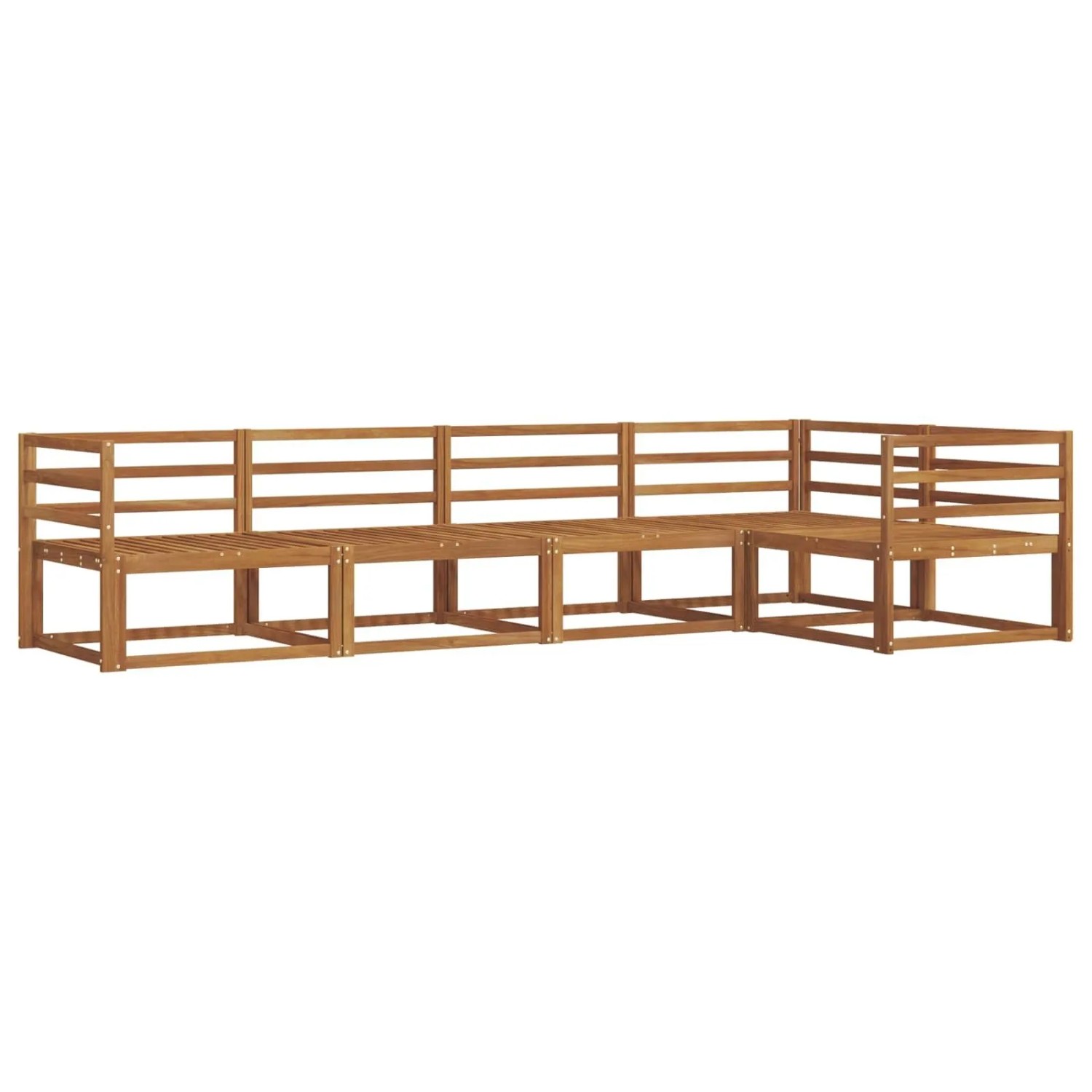 vidaXL Outdoor-Sofagarnitur 5-Tlg Natur Massivholz Akazie 3367562