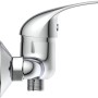Einhebel Brausearmatur Athos Plus in Chrom für die Wandmontage.