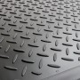 Schwarze Gummi Kofferraumwanne mit Anti-Rutsch-Muster für Ford KUGA I (2008-2013).