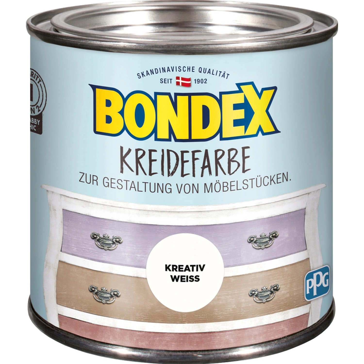 Bondex Kreidefarbe Kreativ Weiß 500 ml
