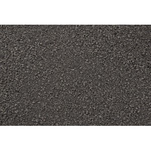 Nahaufnahme von anthrazitfarbenem Fugensand (Körnung 0-2 mm) als Schüttgut.