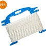 Conacord Seil, Polyester, geflochten, Ø 2,5 mm, 30 m, weiß, auf blauer Spule.