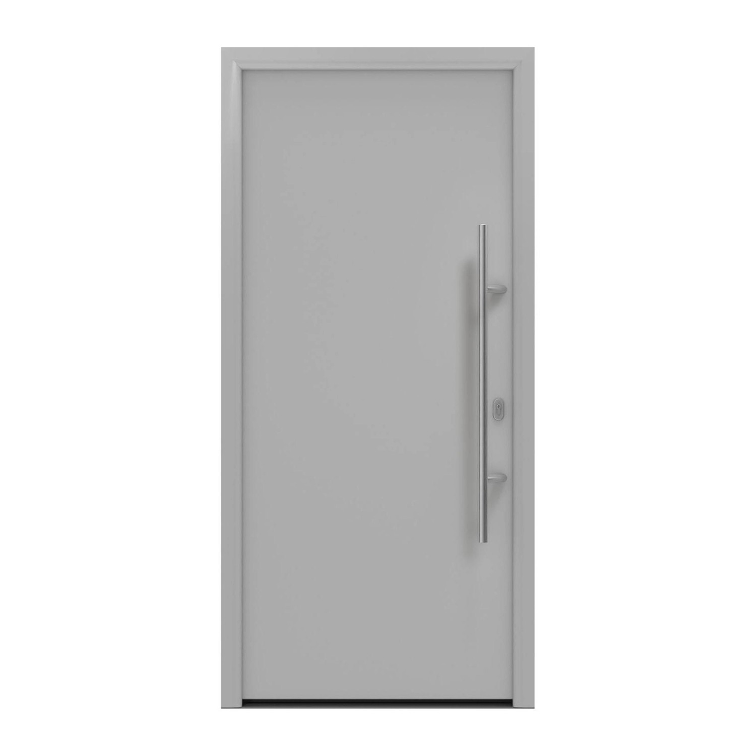 EcoStar Haustür Isopro IP 010 Weißaluminium 110 cm x 210 cm DIN R günstig online kaufen