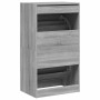 vidaXL Schuhschrank mit 2 Klappen Grau Sonoma 60x42x108 cm 3214390_8