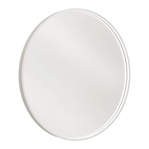 Runder, weißer Badmobil LED-Spiegel, 80 cm Durchmesser. Modernes Design für Ihr Badezimmer.