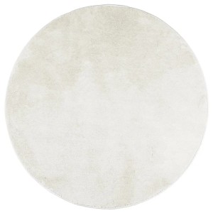 vidaXL Teppich OVIEDO Kurzflor Creme Ø 120 cm 375523
