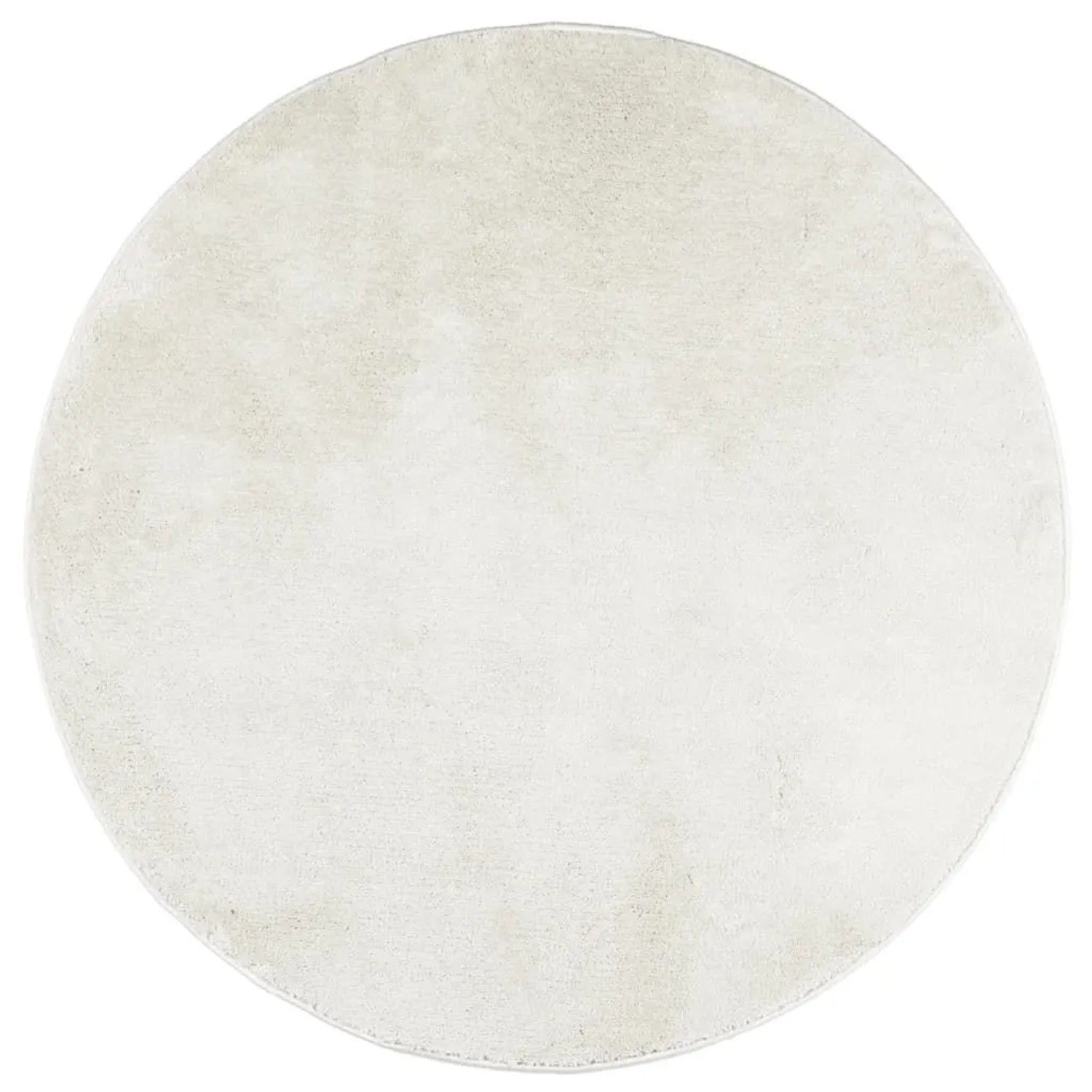 vidaXL Teppich OVIEDO Kurzflor Creme Ø 120 cm 375523 günstig online kaufen