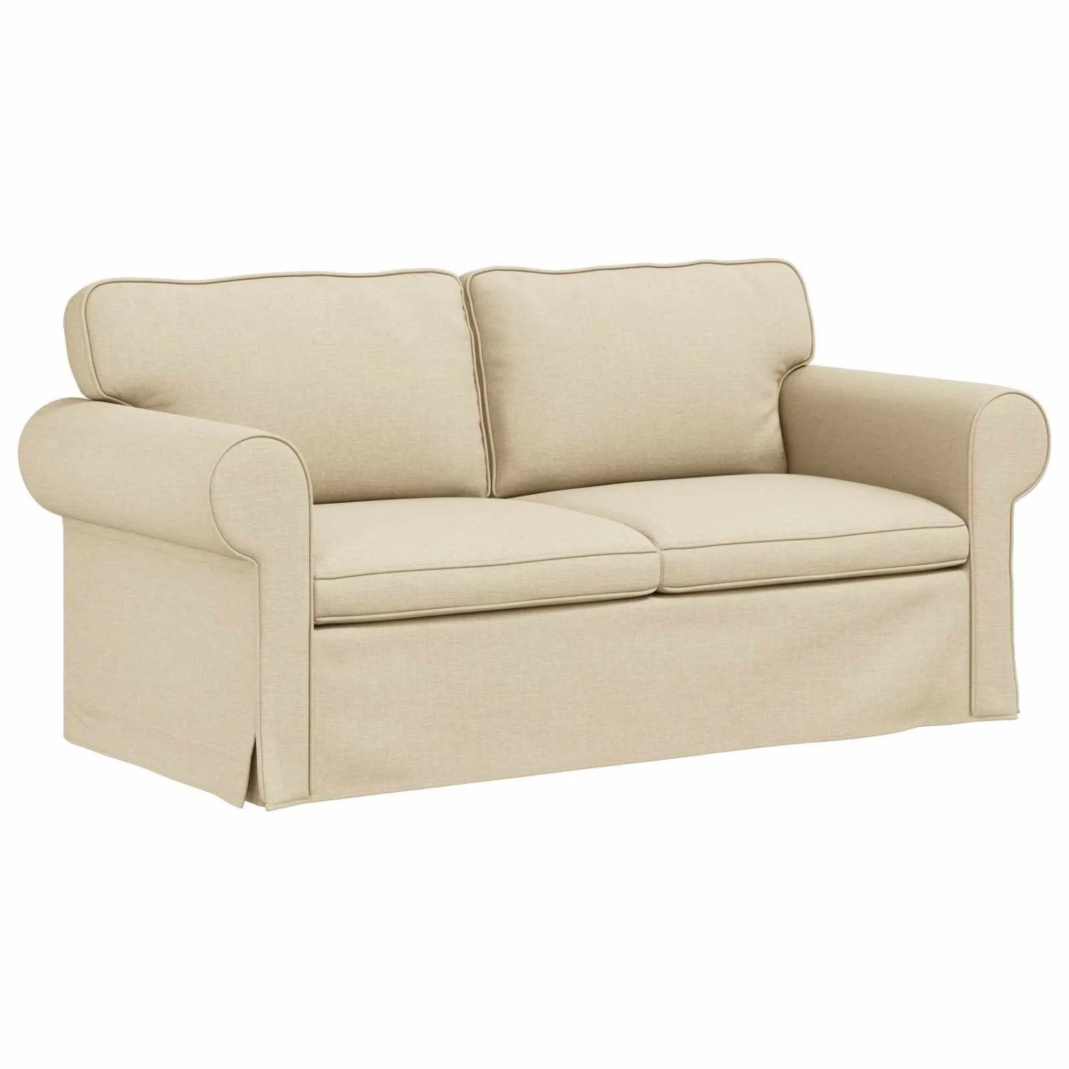 vidaXL Sofa Creme 215 x 82 x 80 cm Stoff 42024311