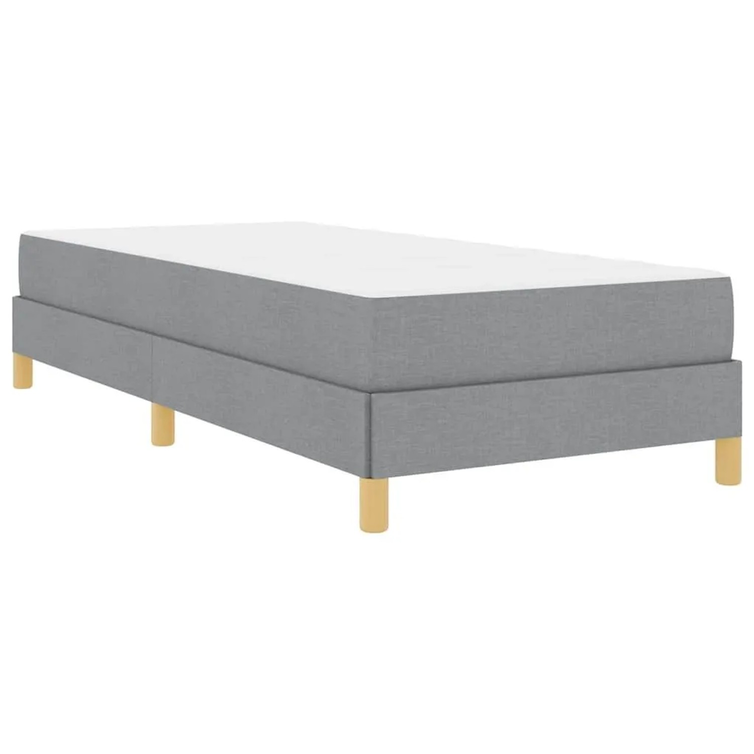 vidaXL Boxspringbett Hellgrau 100 x 200 cm Stoff 3398542 günstig online kaufen
