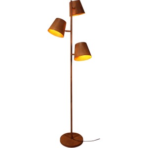 Luce Design Stehleuchte Colt, 3-flammig, Edelrost, Ø 49 cm.