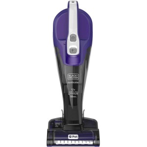 Black+Decker Akku-Handstaubsauger Pet DVB315JP mit Tierhaarbürste.