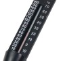 Schwarzes Summer Fun Poolthermometer zur Messung der Wassertemperatur in Celsius und Fahrenheit.
