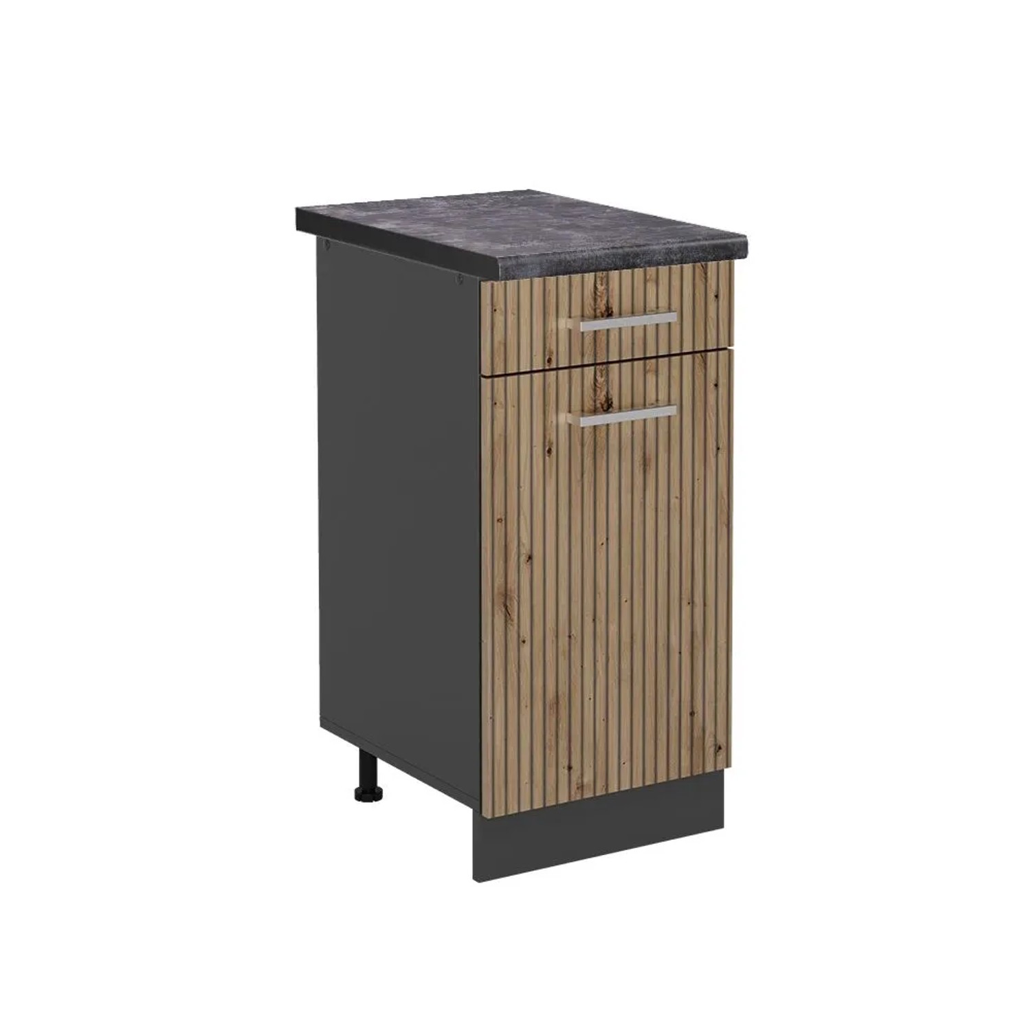 Vicco Küchenunterschrank R-Line Artisan-Eiche Anthrazit 40 cm AP Anthrazit