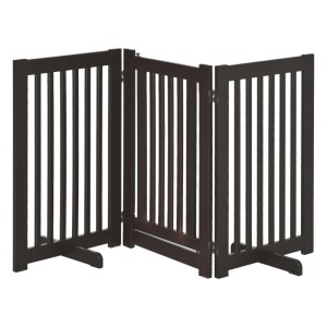PawHut Absperrgitter Verstellbar Klappbar 155 x 1 5 x 76 cm