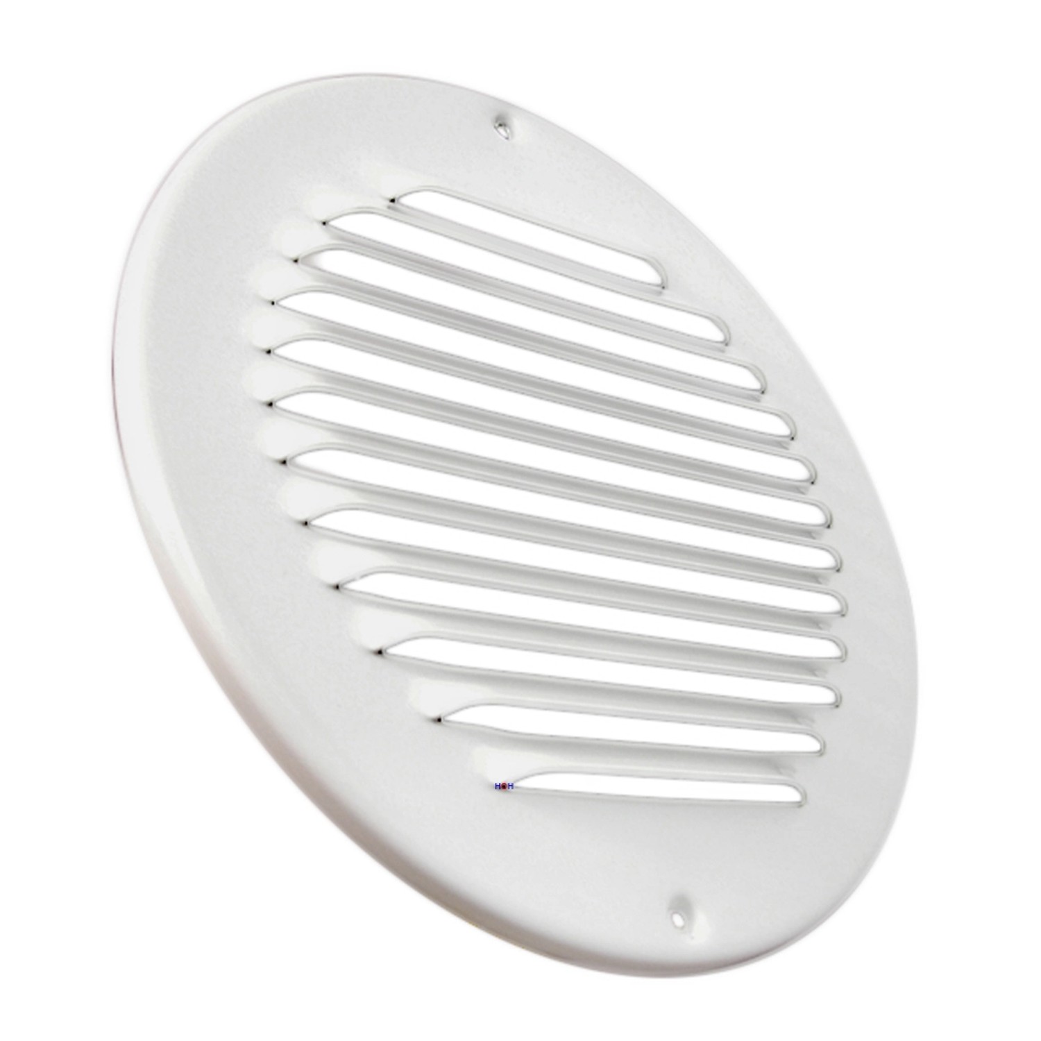 Häusler Lüftungsgitter LG R 175 W Rund Alu Weiß PVD Ø 175  Abluftgitter