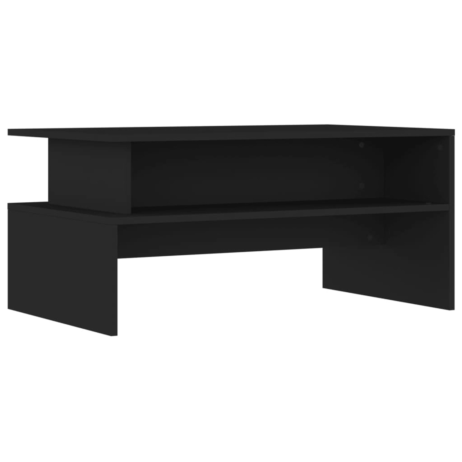 vidaXL Couchtisch Schwarz 90x55x42,5 cm Holzwerkstoff günstig online kaufen