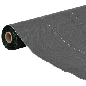 vidaXL Unkrautvlies Schwarz 1,5x100 m PP 4005224