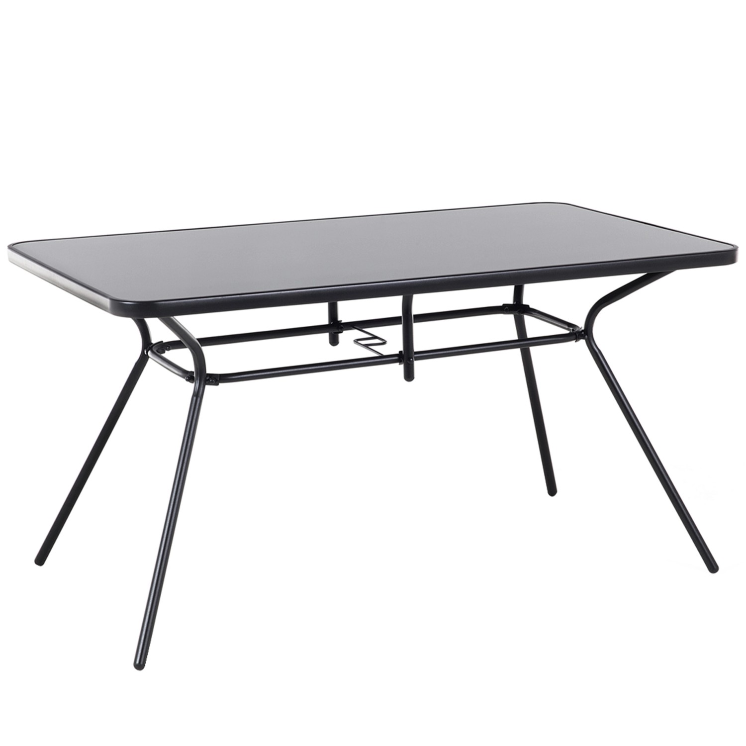Beliani Gartentisch LIVO Schwarz 140x80x73 günstig online kaufen
