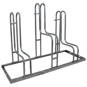 TRUTZHOLM Fahrradständer für 6 Fahrräder, höhenversetzt, aus Stahl, feuerverzinkt.
