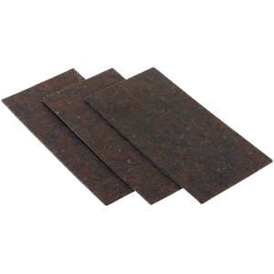 3 braune Filzgleiter 10x20cm zum Zuschneiden für Möbel & Bodenschutz.