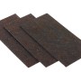 3 braune Filzgleiter 10x20cm zum Zuschneiden für Möbel & Bodenschutz.