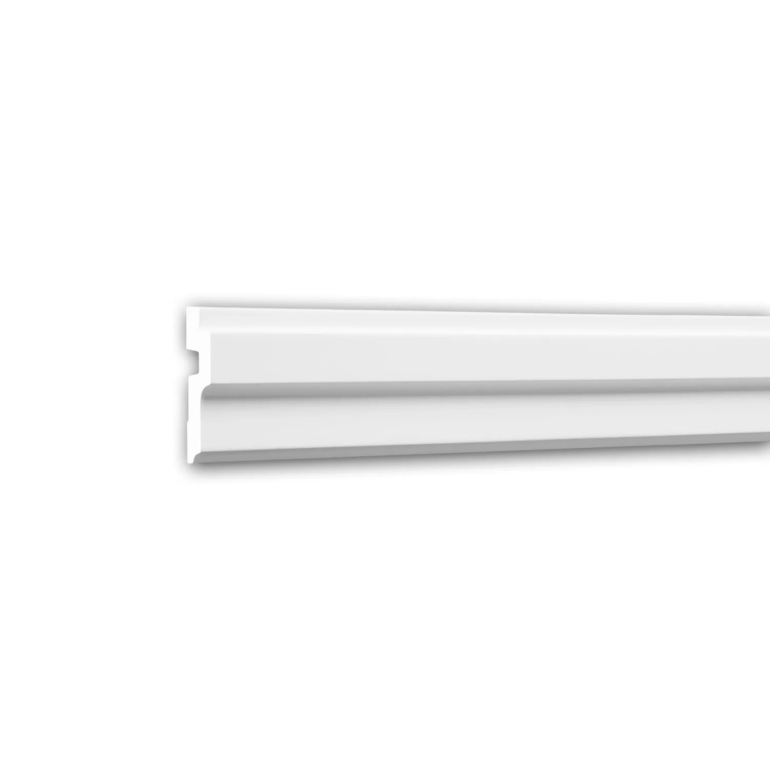 PROFHOME 150266F Flexible Eckleiste Stuckleiste aus Flexiblem Polyurethan 2 m 200 cm x 7,6 cm x 2,1 cm Weiß